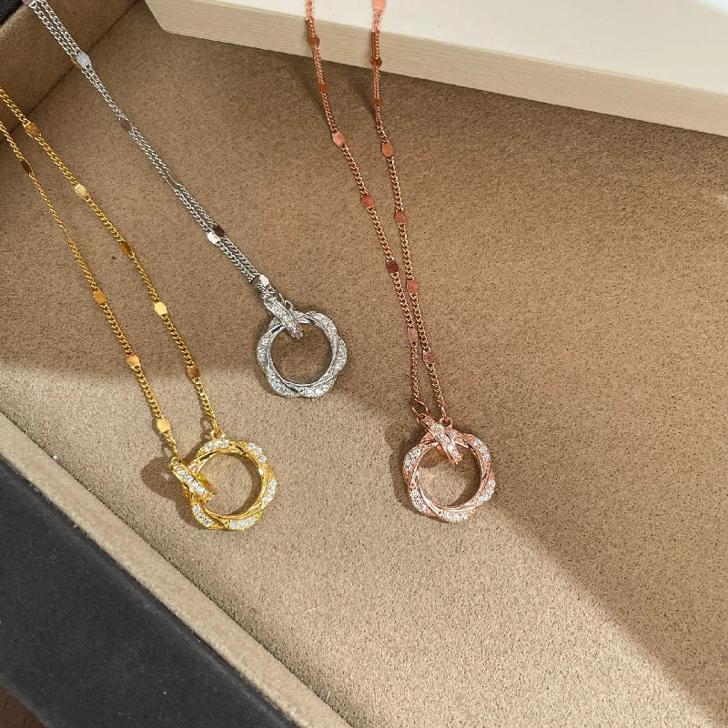 Infinite Loop Interlock Necklace