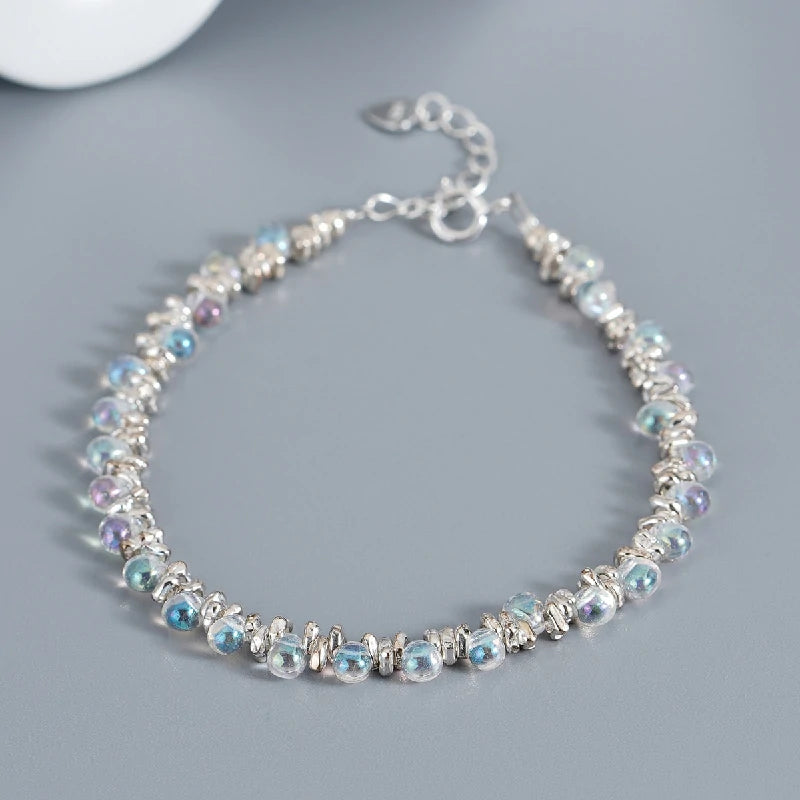 Luminous Glass Bead Bracelet