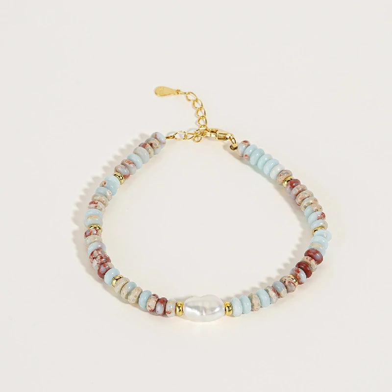 Vibrant Shoushan Stone Bracelet