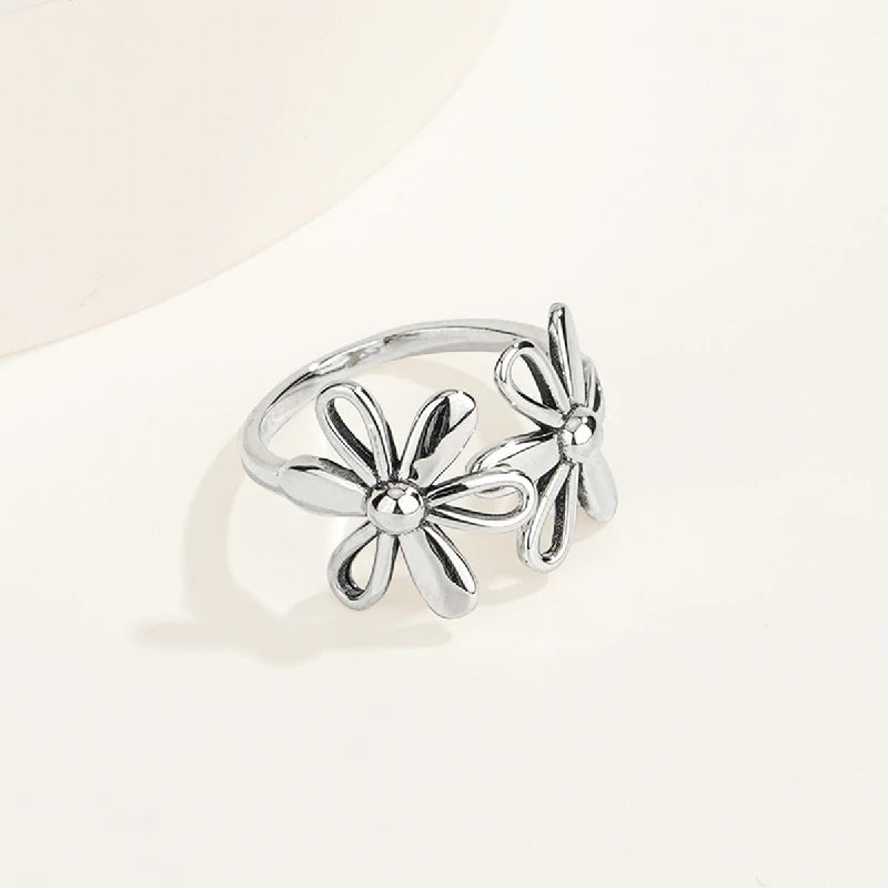 Antiqued Blossom Ring