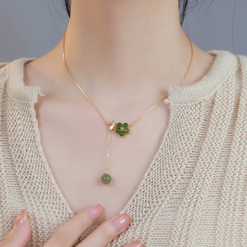 Cascading Jade Necklace