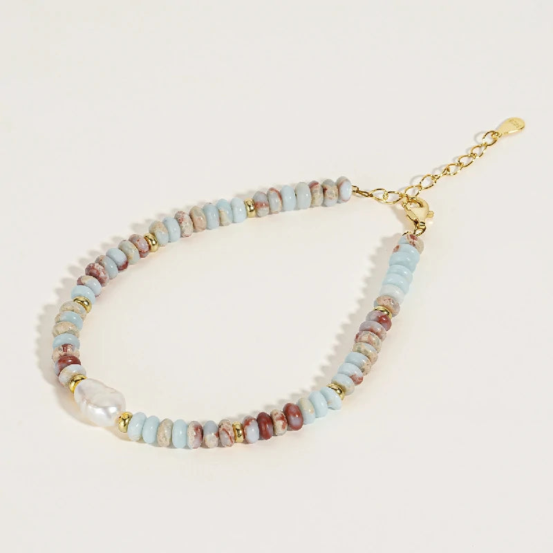 Vibrant Shoushan Stone Bracelet