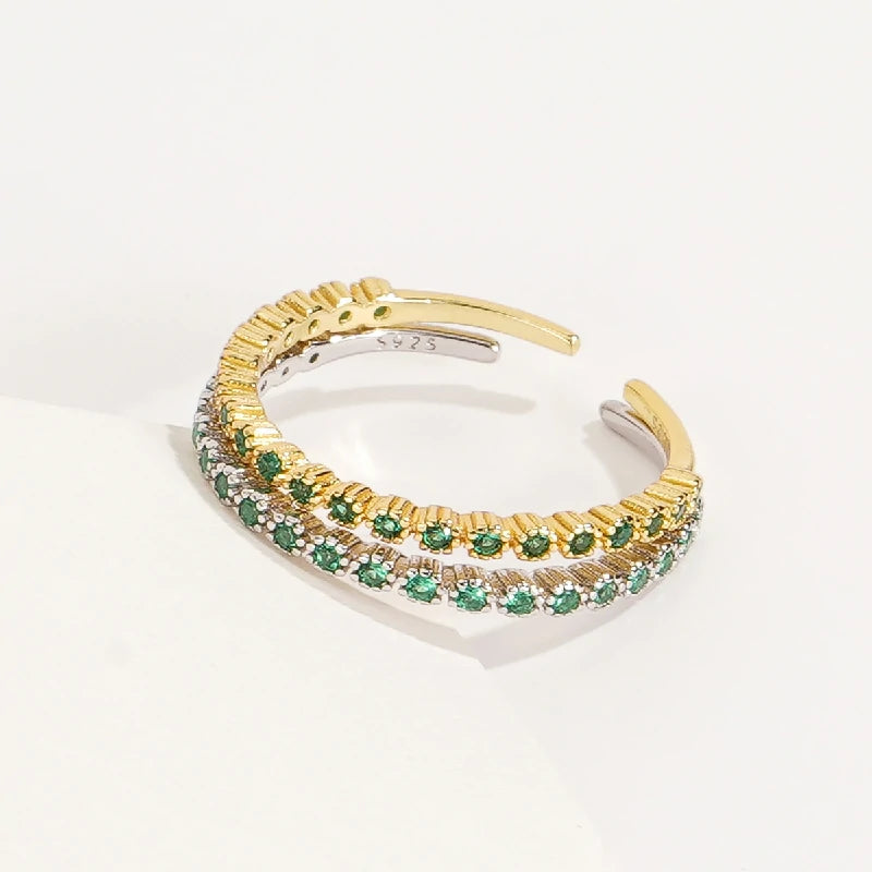 Étoile Filigree Emerald Crystals Ring