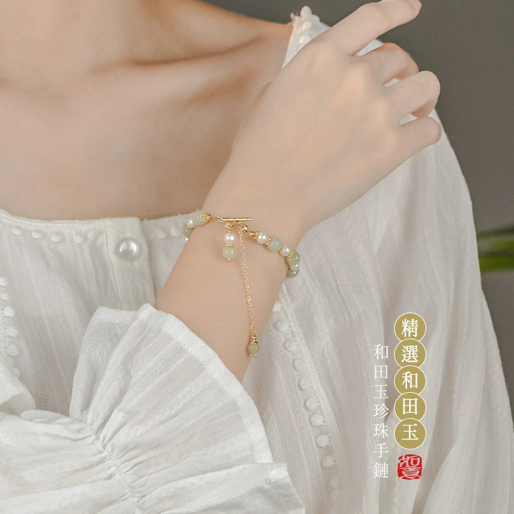 Lucky Clover Jade Bracelet