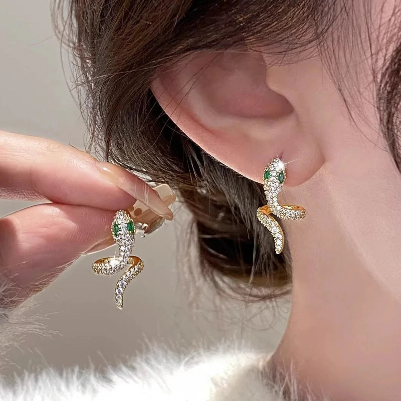 Serpentine Curve Studs | Pair