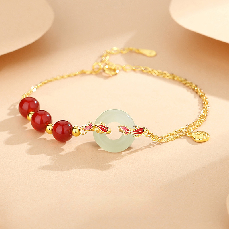 Blessing Carnelian Jade Bracelet