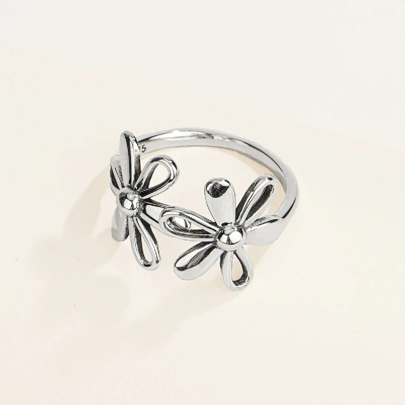 Antiqued Blossom Ring