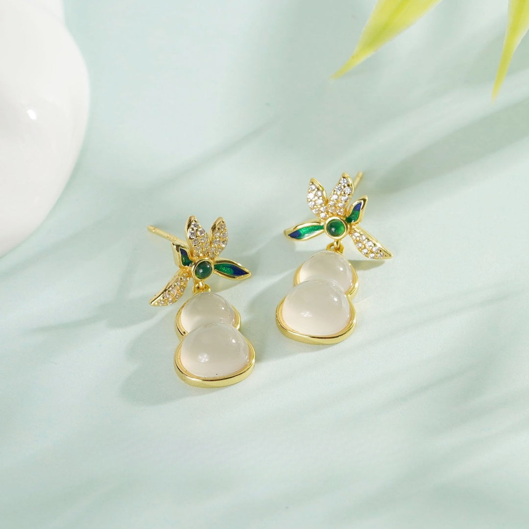 Modern Heritage Gourd Earrings | Pair