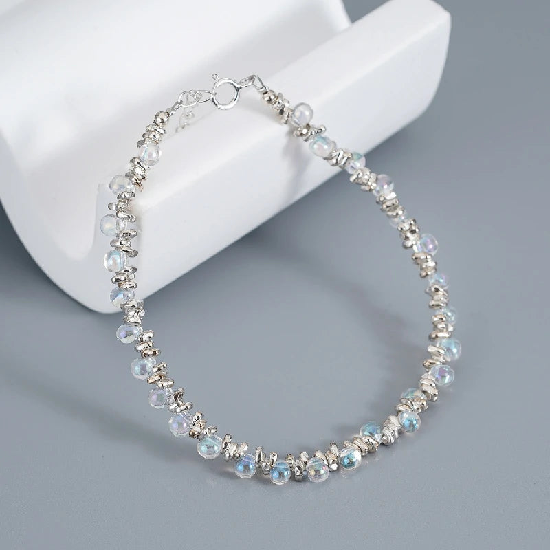 Luminous Glass Bead Bracelet