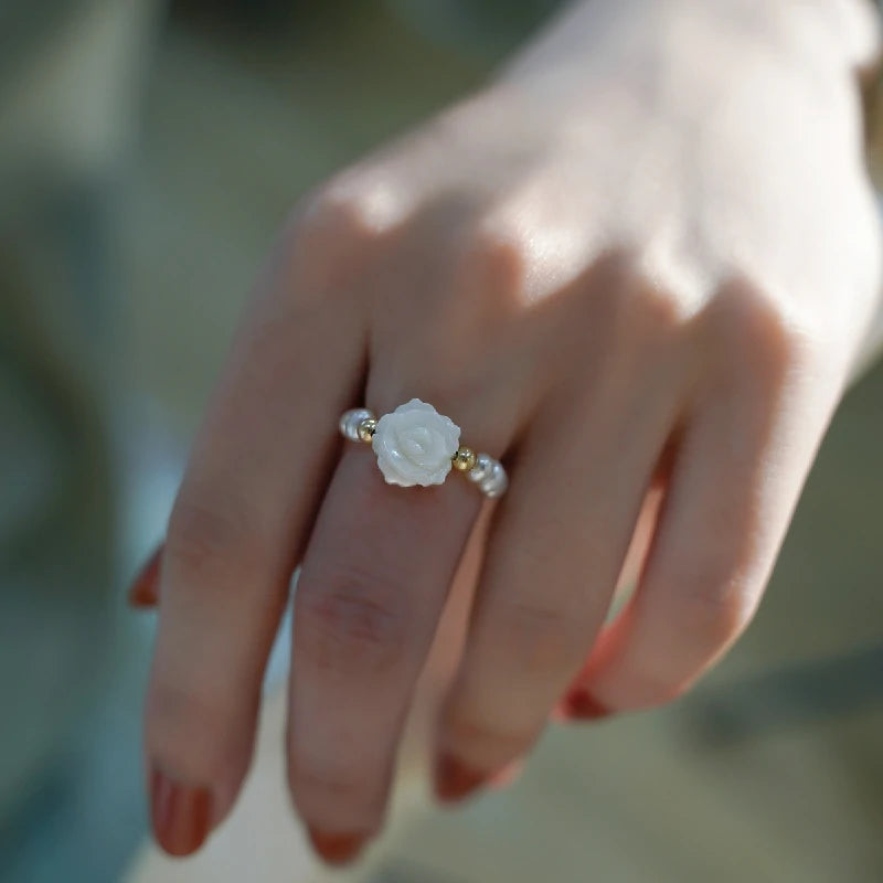 Baroque Pearl Seashell Ring