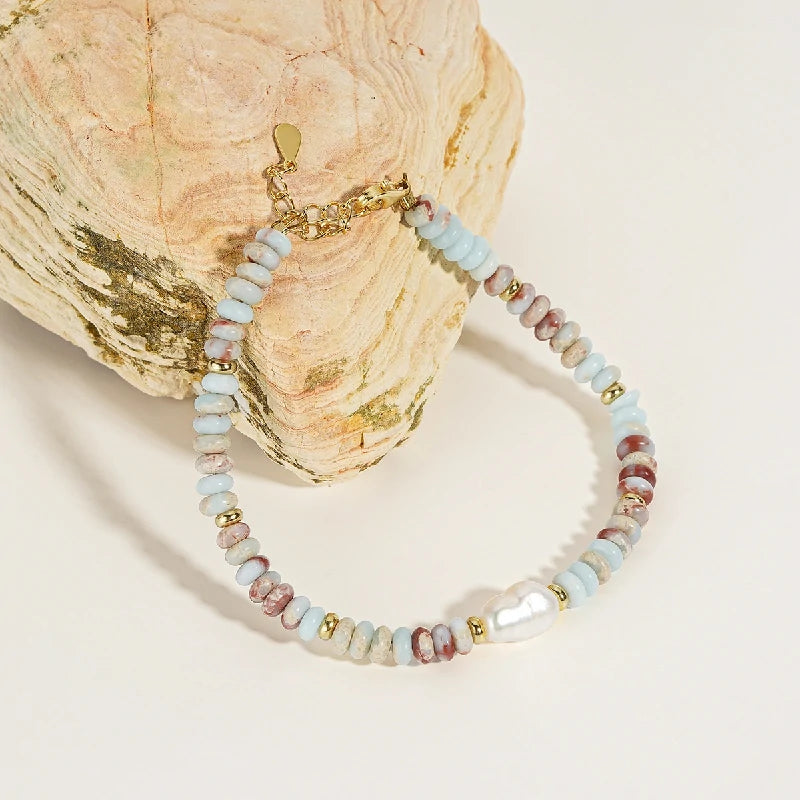 Vibrant Shoushan Stone Bracelet