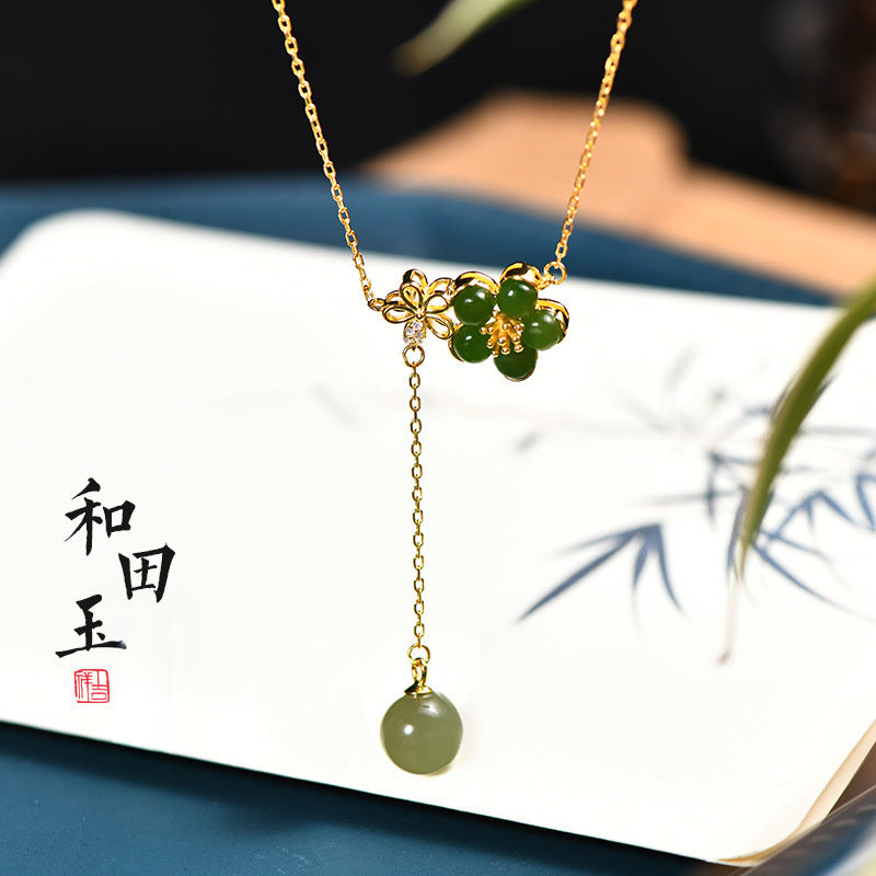 Cascading Jade Necklace