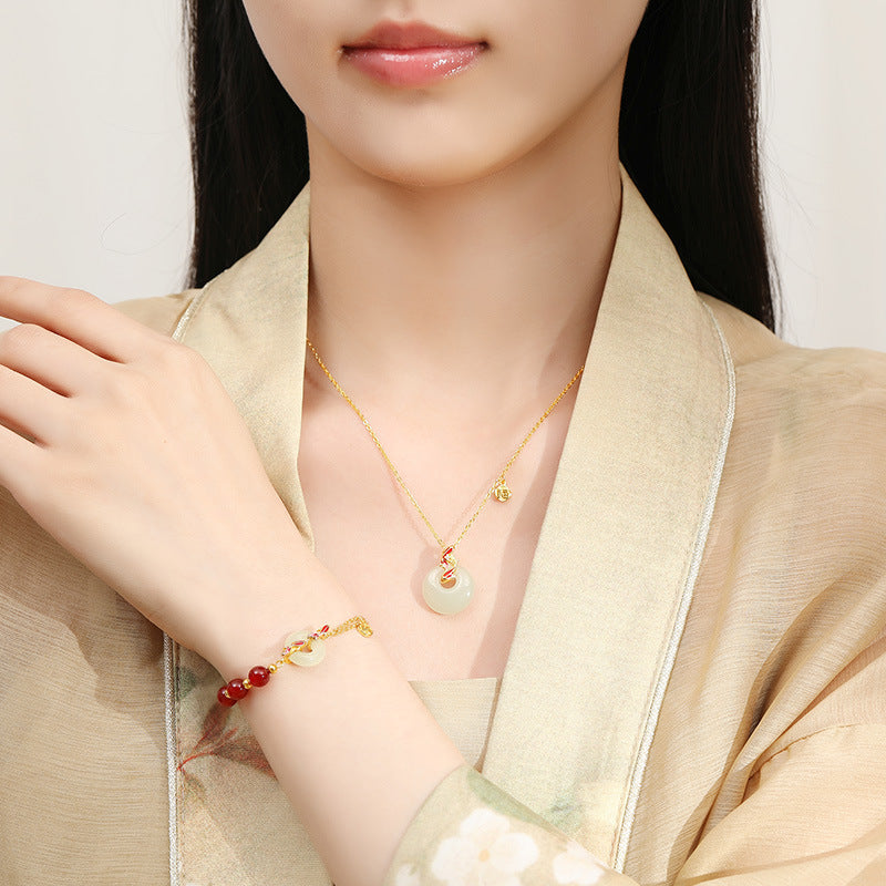 Koi Nephrite Necklace