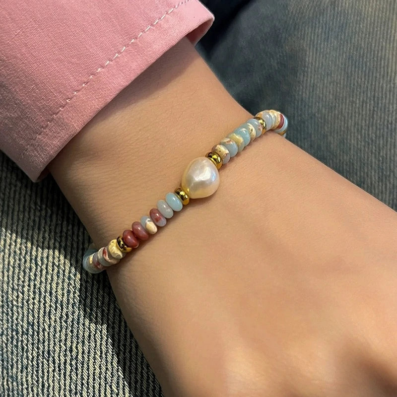 Vibrant Shoushan Stone Bracelet