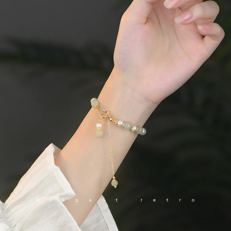 Lucky Clover Jade Bracelet