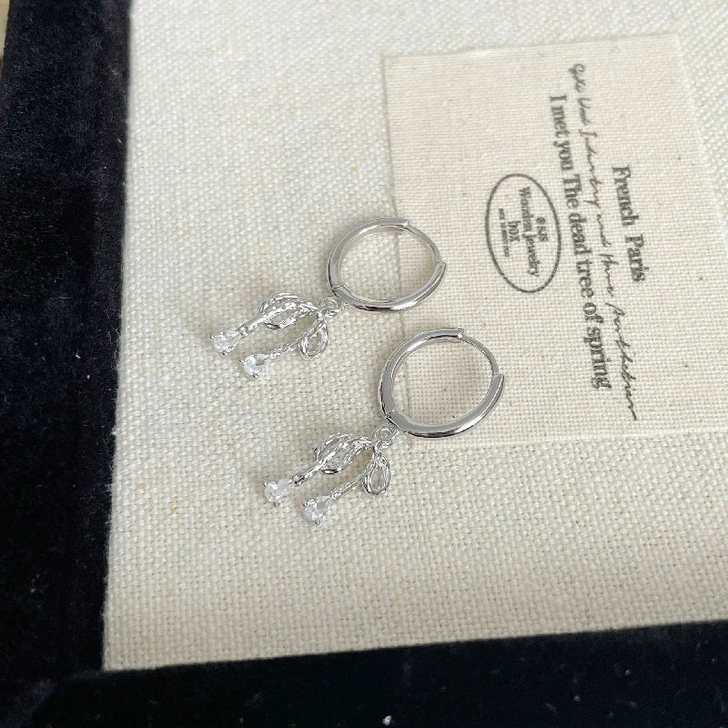 Draping Bow Drop Earrings | Pair