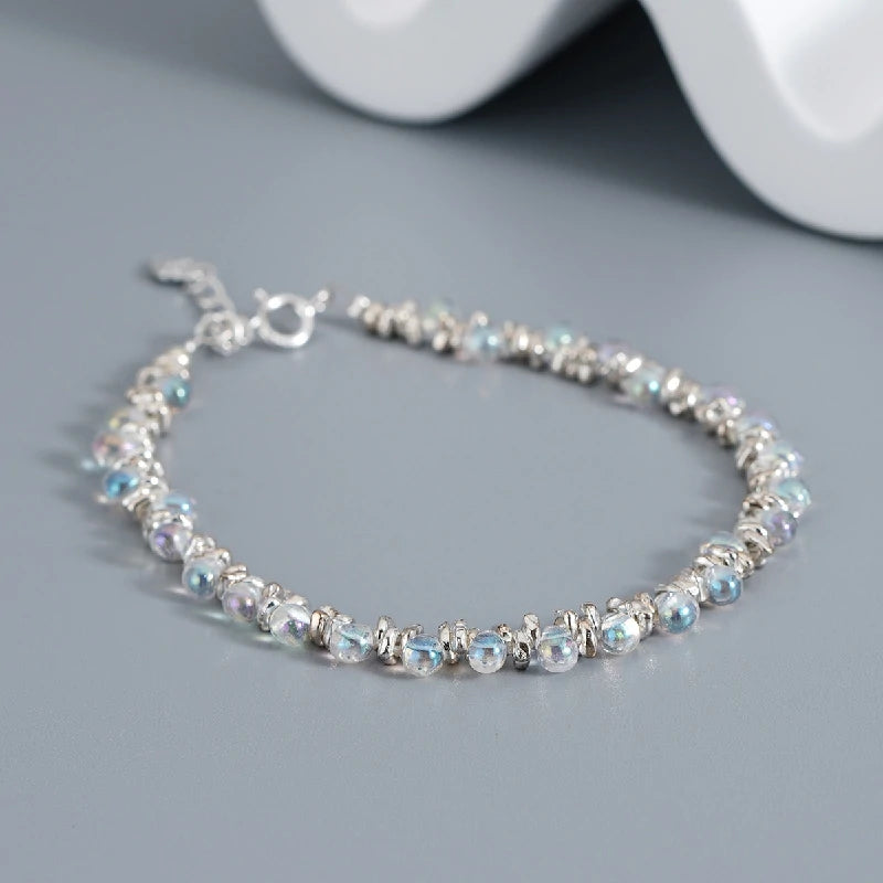 Luminous Glass Bead Bracelet