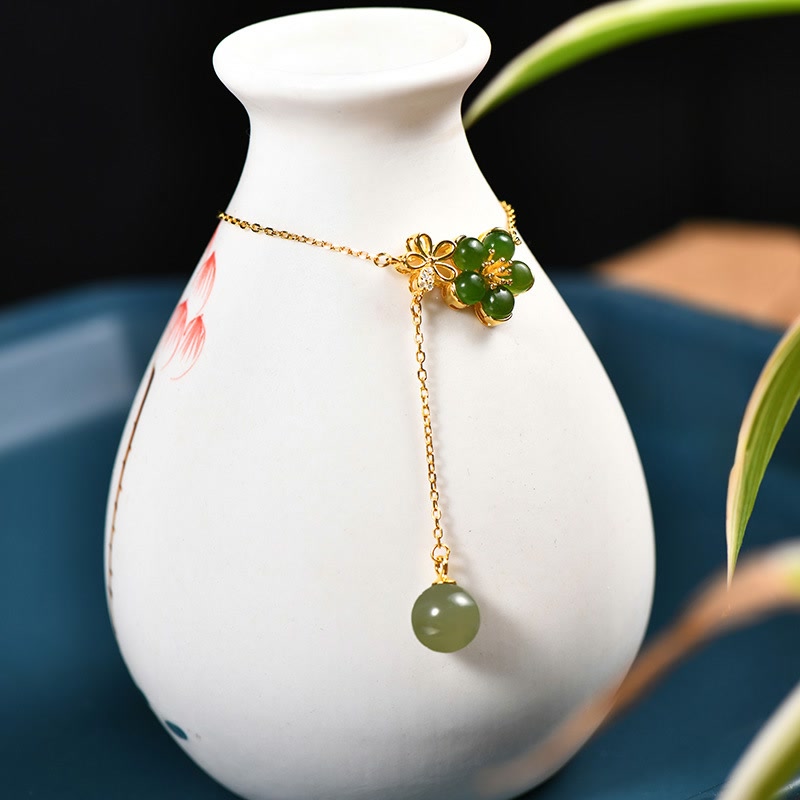 Cascading Jade Necklace