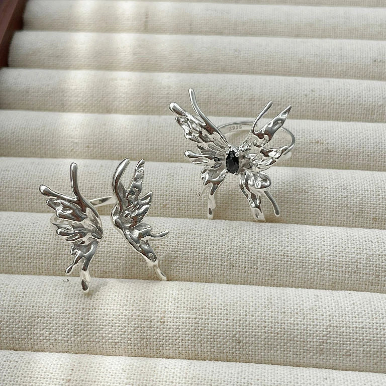 Adjustable Motion Butterfly Ring