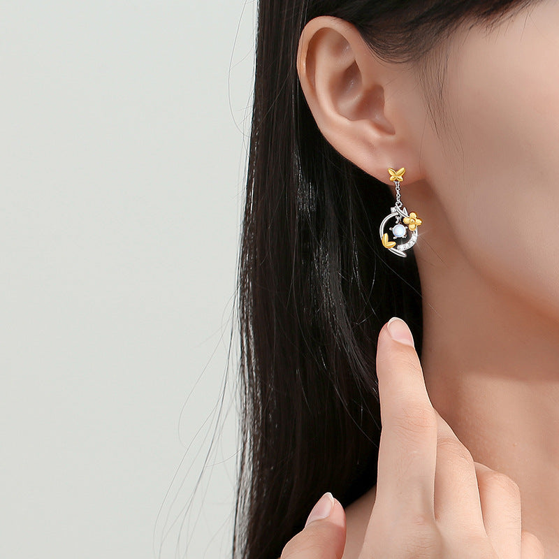 Lunar Blossom Earrings | Pair