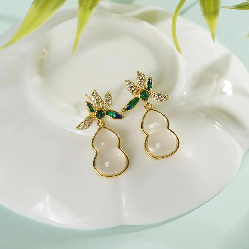Modern Heritage Gourd Earrings | Pair