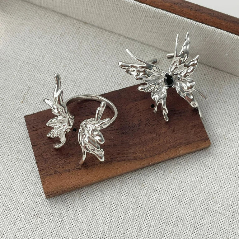 Adjustable Motion Butterfly Ring