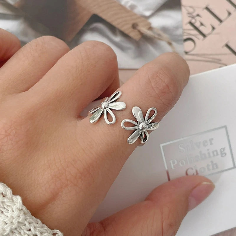 Antiqued Blossom Ring