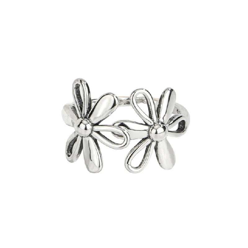 Antiqued Blossom Ring