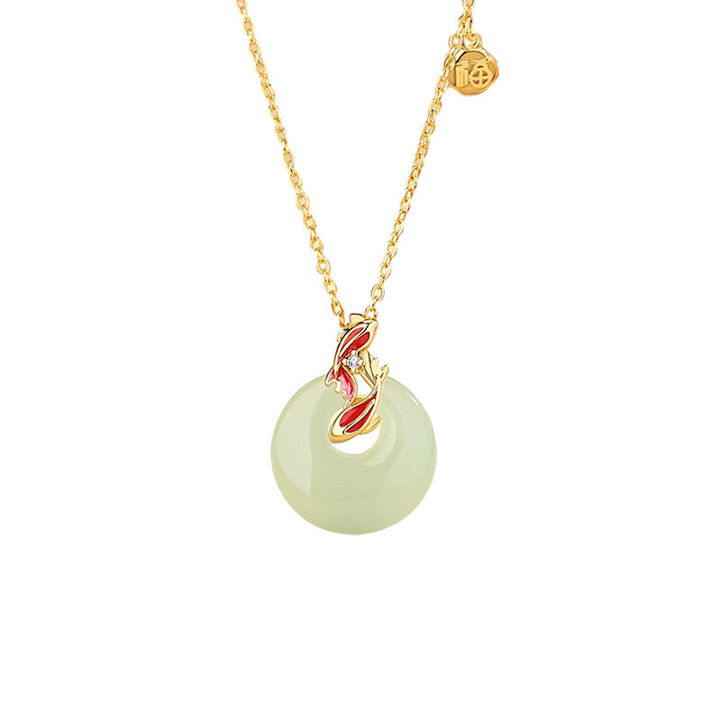 Koi Nephrite Necklace