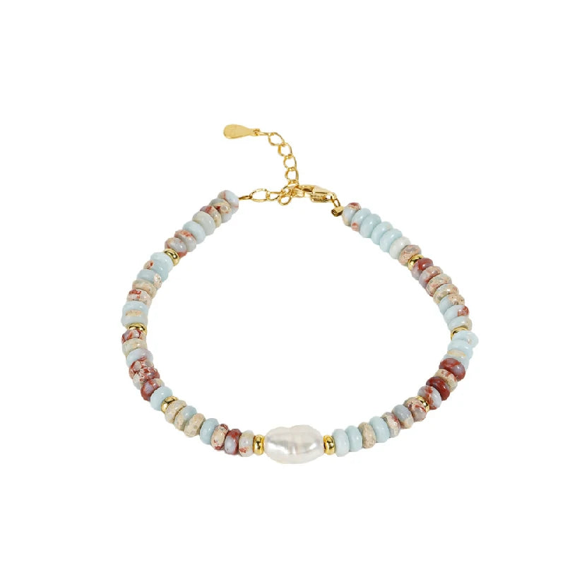 Vibrant Shoushan Stone Bracelet