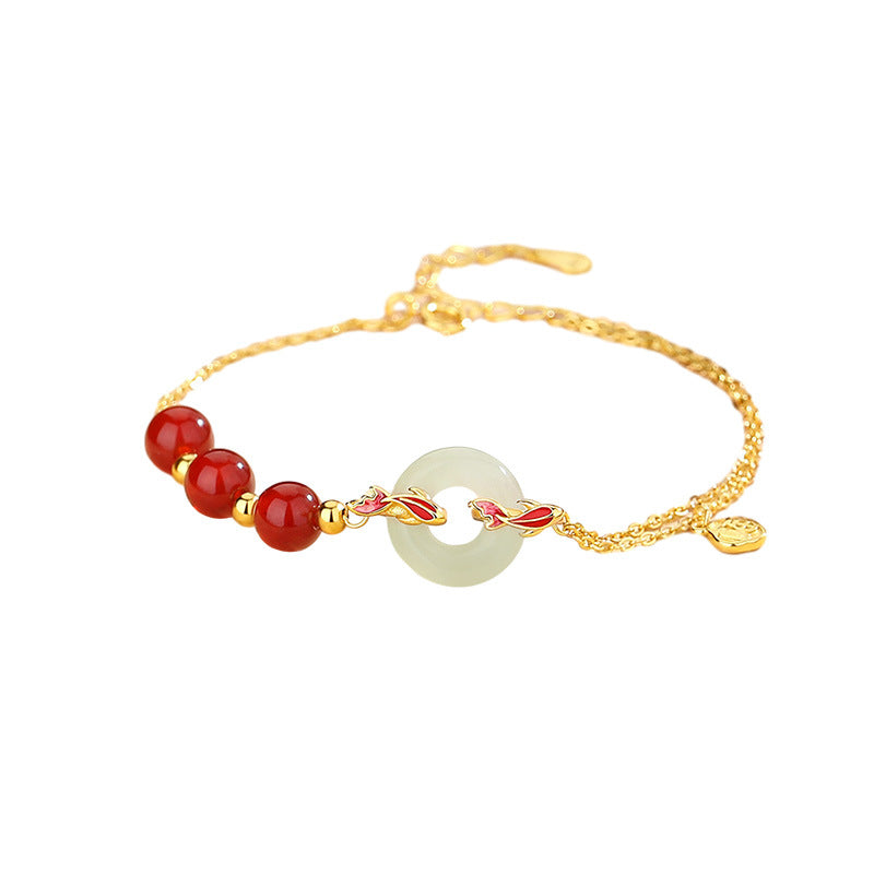 Blessing Carnelian Jade Bracelet