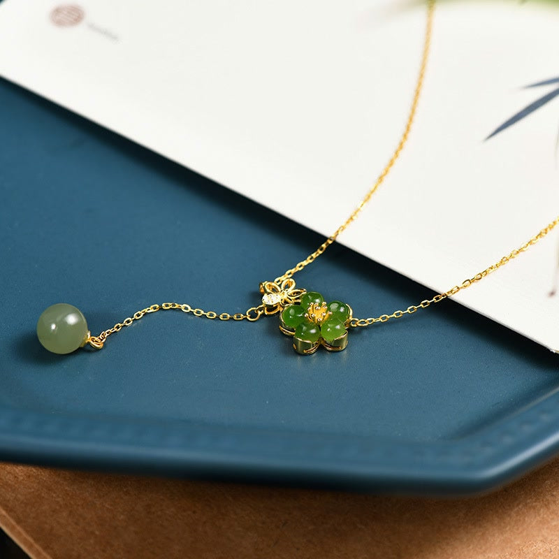Cascading Jade Necklace