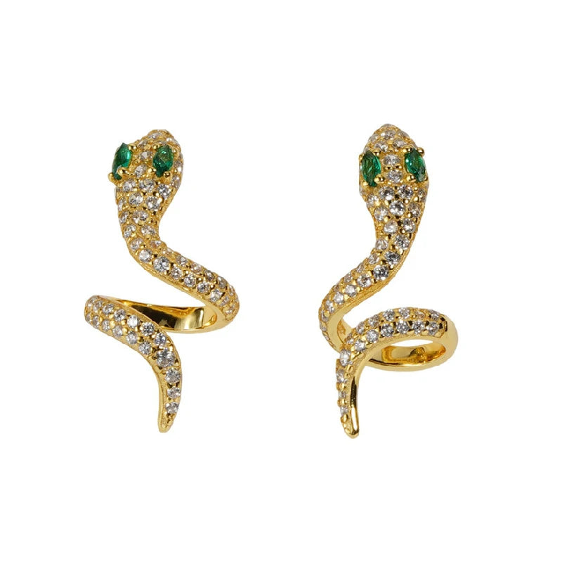 Serpentine Curve Studs | Pair