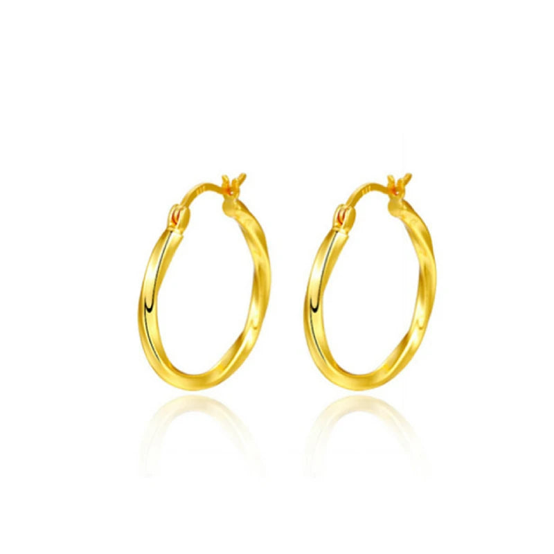 Twisted Geometry Earrings | Pair