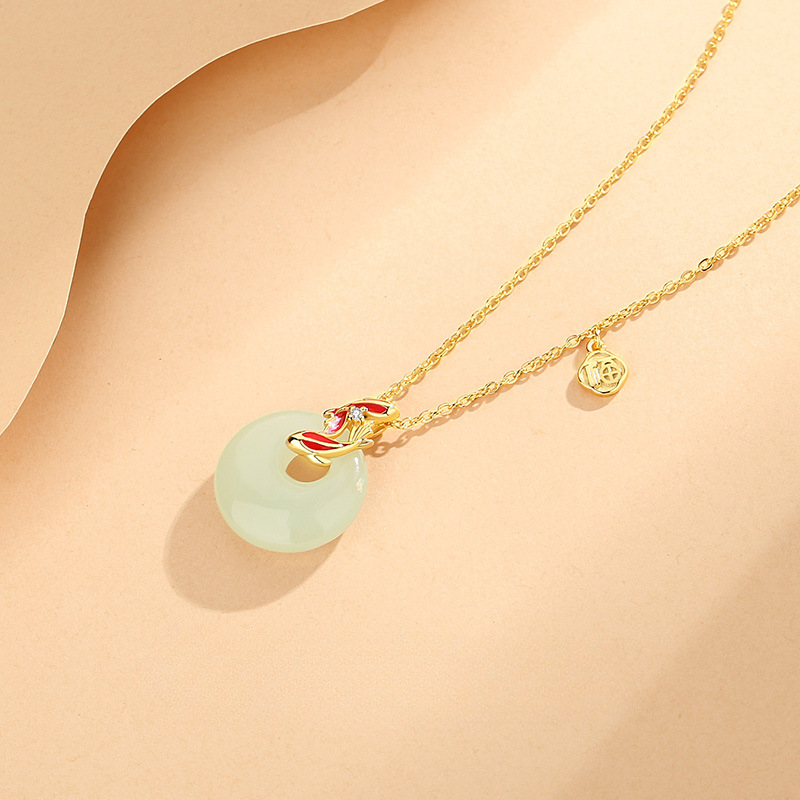 Koi Nephrite Necklace
