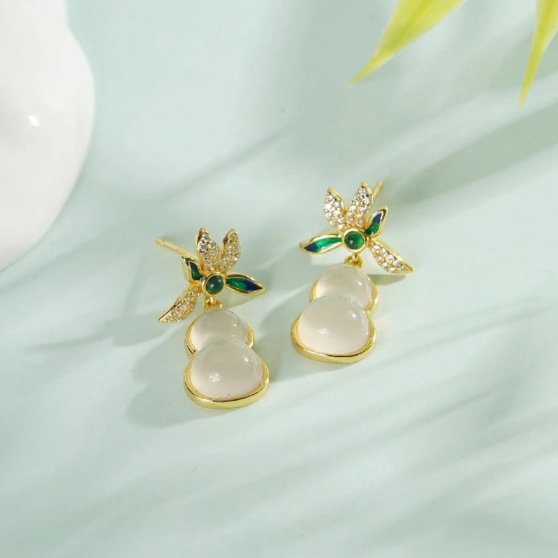 Modern Heritage Gourd Earrings | Pair