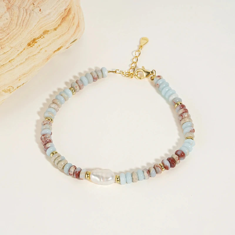 Vibrant Shoushan Stone Bracelet
