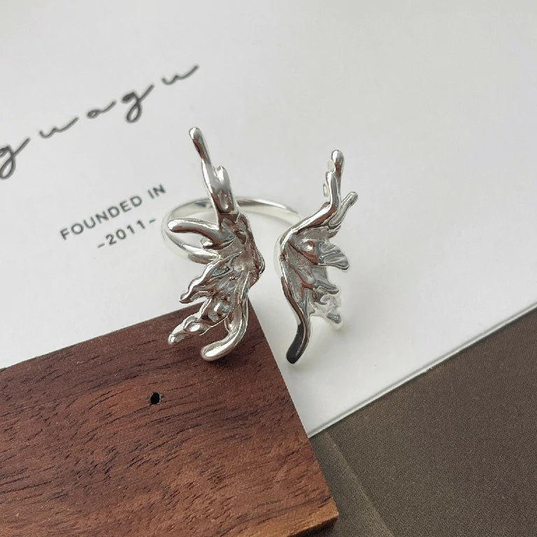 Adjustable Motion Butterfly Ring