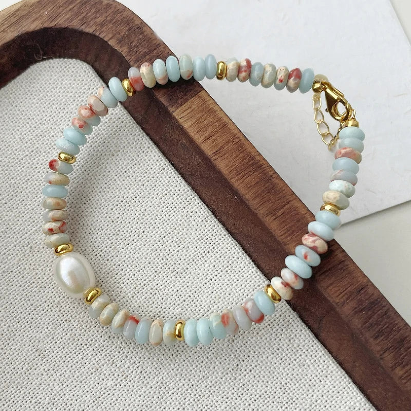 Vibrant Shoushan Stone Bracelet