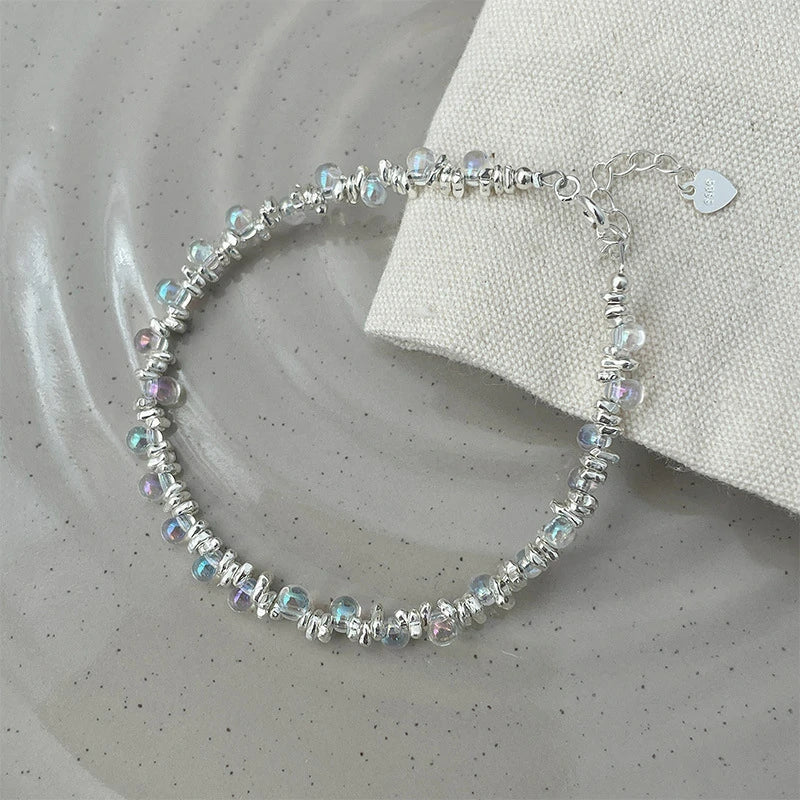 Luminous Glass Bead Bracelet