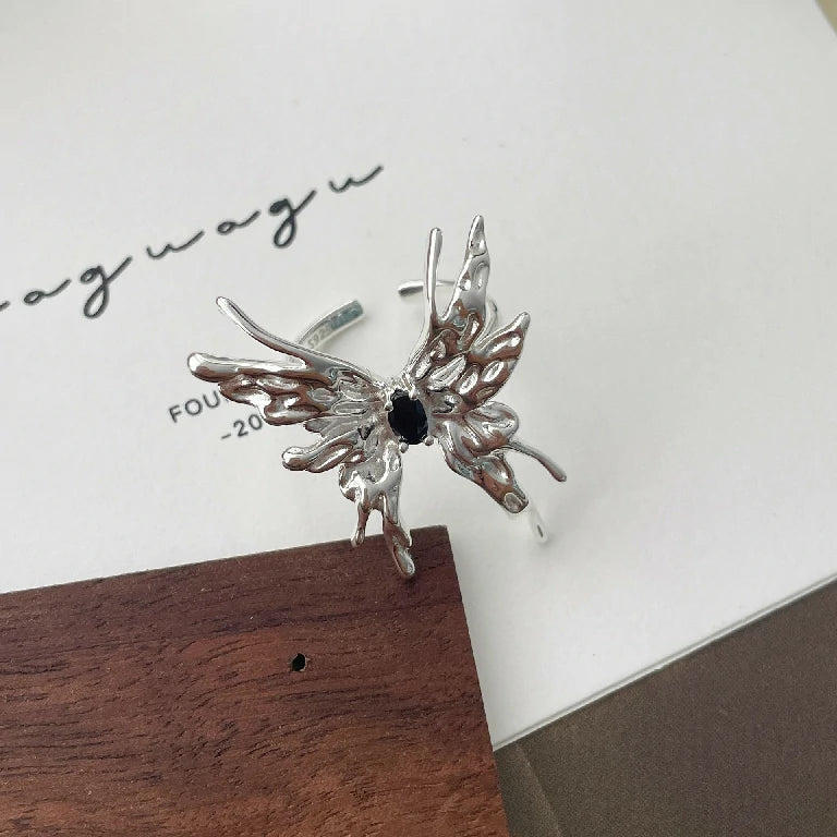 Adjustable Motion Butterfly Ring