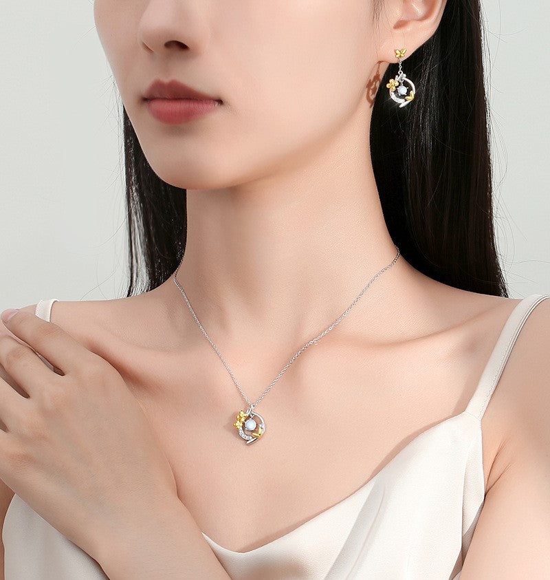 Lunar Blossom Earrings | Pair