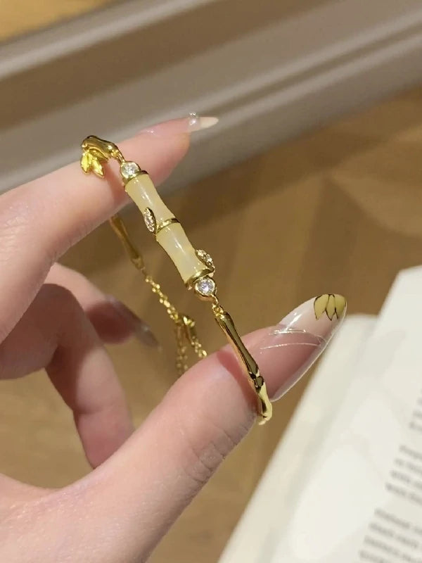 Bamboo Growth Cuff Bracelet