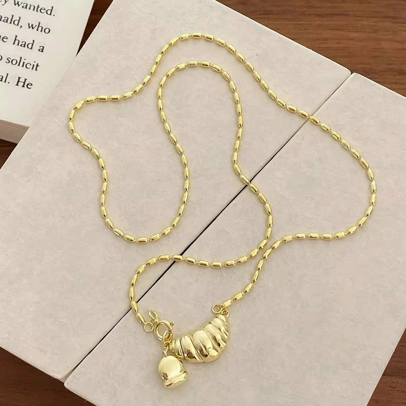 Croissant Pendant Necklace