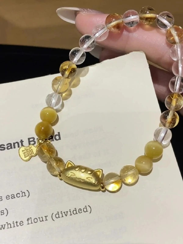Baguette-Cat Crystal Bracelet