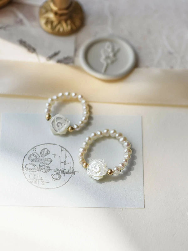 Baroque Pearl Seashell Ring