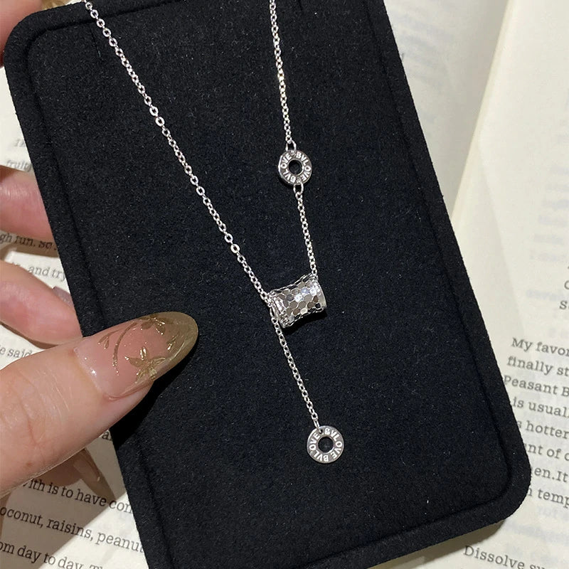 Honeycomb Fringe Necklace