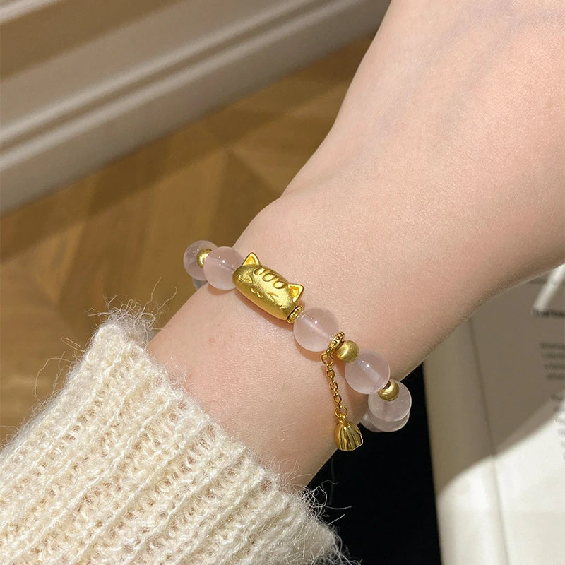 Lotus Baguette-Cat Bracelet