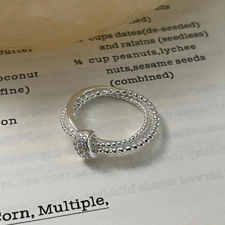 Interlaced Sphere Ring