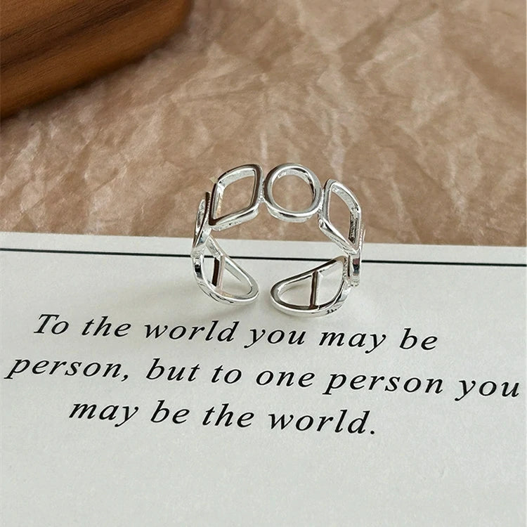 Geometric Adjustable Ring Set